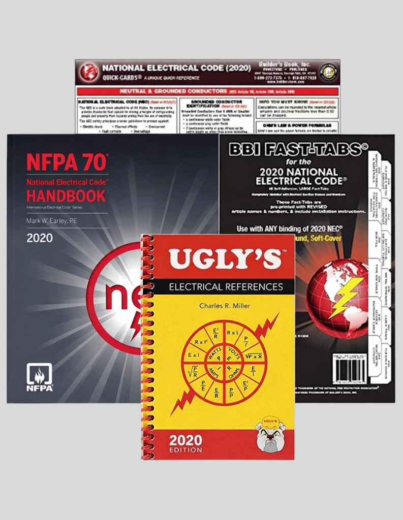 2020 NEC Code, Tabs, Quick Card & Ugly's Guide