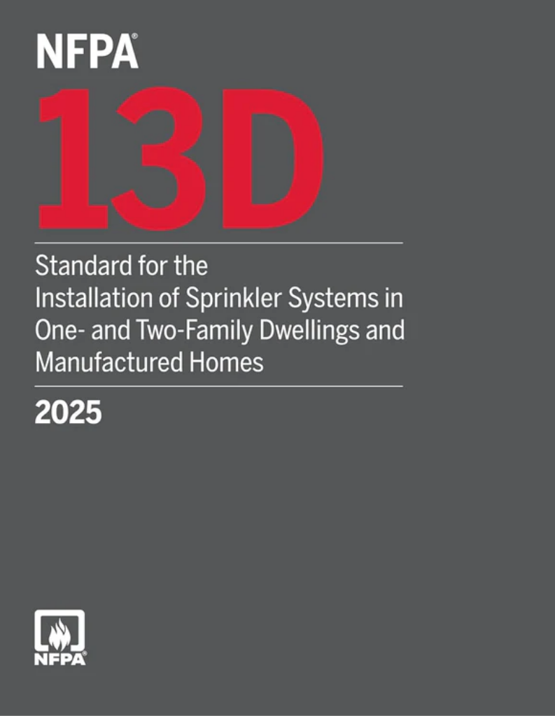 2025 NFPA 13D Sprinkler Systems Dwellings Home