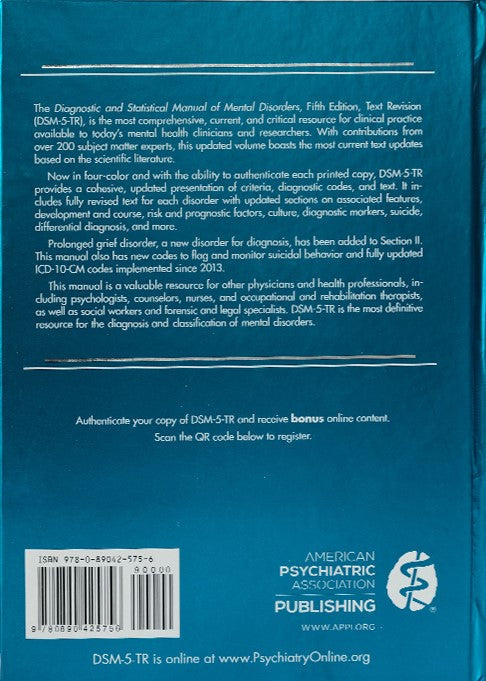 DSM-5-TR: Diagnostic and Statistical Manual