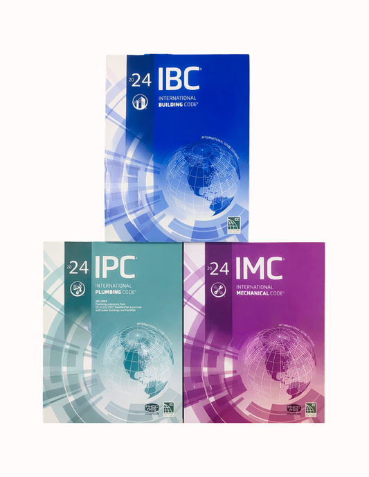 IMC 2024, IPC 2024 & IBC 2024 (ICC CODE SERIES), ISBN: 978-1959851769, 978-1959851738, 978-1959851608
