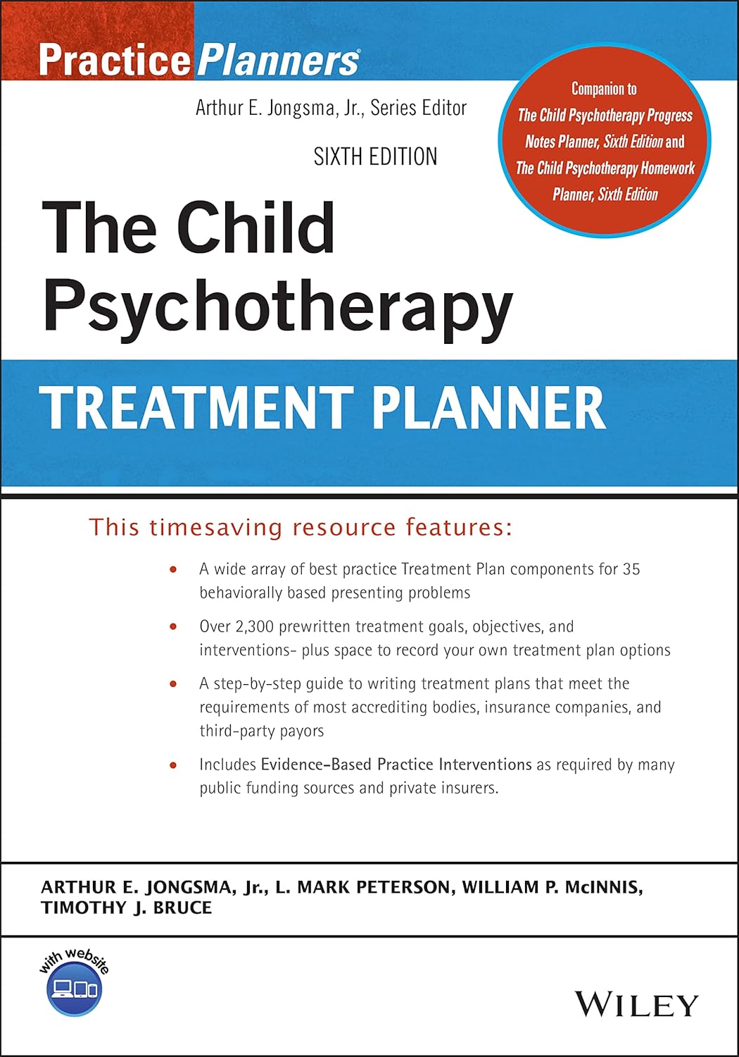 The Child Psychotherapy Treatment Planner (PracticePlanners) 6th Edition, ISBN- 978-1119810582