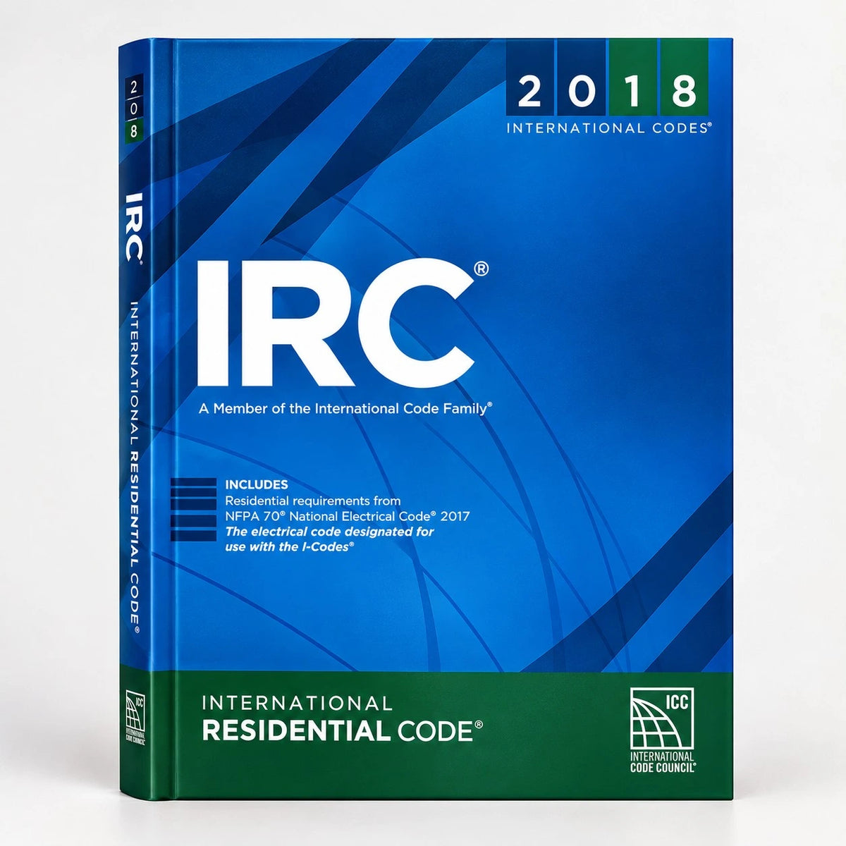 2018 International Residential Code IRC softcover code book for residential construction