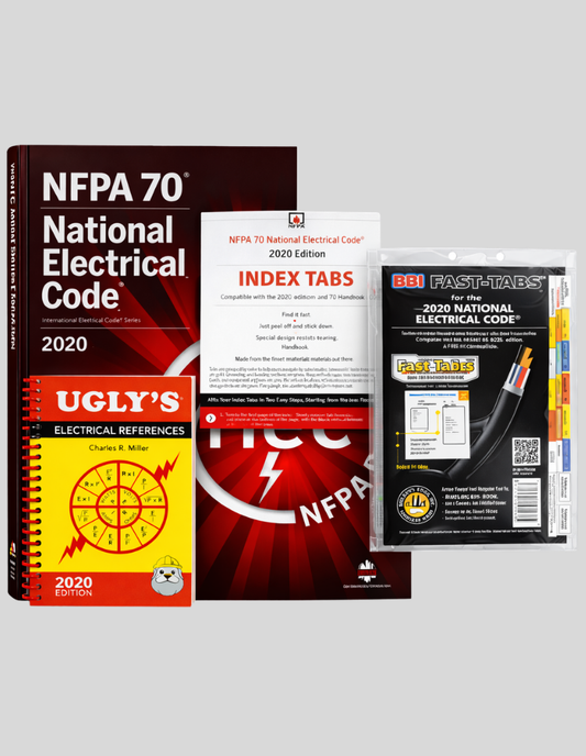 2020 NFPA 70, NEC, Index Tabs, Ugly’s Electrical References & BBI Fast Tabs, ISBN: 978-1455928620