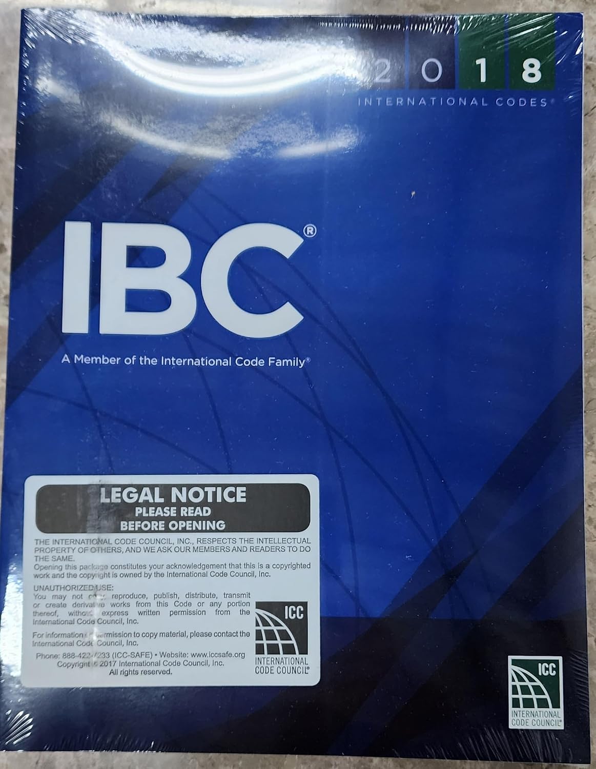 2018 International Building Code (International Code Council Series), ISBN- 978-1609837358