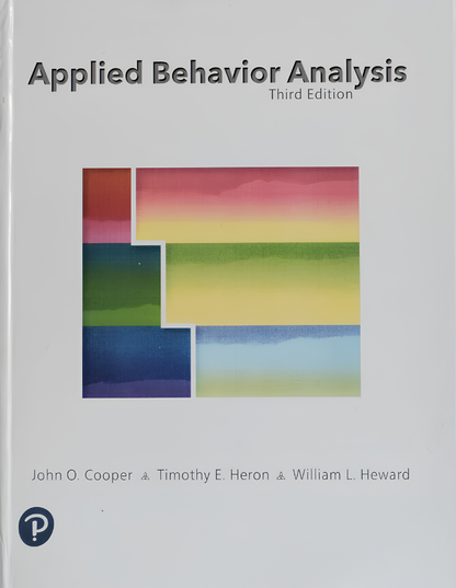 Applied Behavior Analysis ISBN: 9780134752556