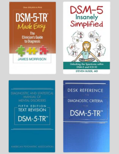 DSM-5-TR Simplified Reference Set – Quick Guide to Mental Health Diagnoses, ISBN: 978-0890425763, 978-0890425756