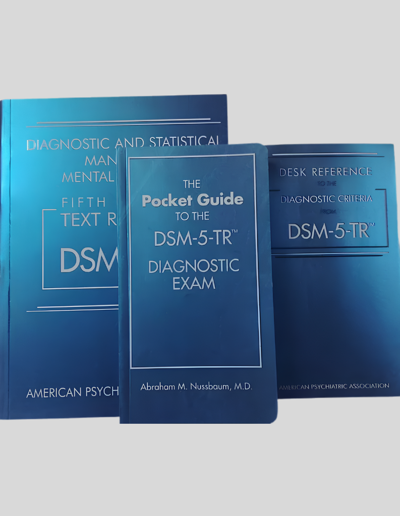 DSM 5 TR Paperback & Desk Reference & Pocket Guide to Diagnostic Exam Combo Pack 978-0890425763  978-1615373574  978-0890425794