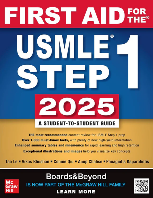 First Aid for the USMLE Step 1 2025 35th Edition, ISBN: 978-1266346460