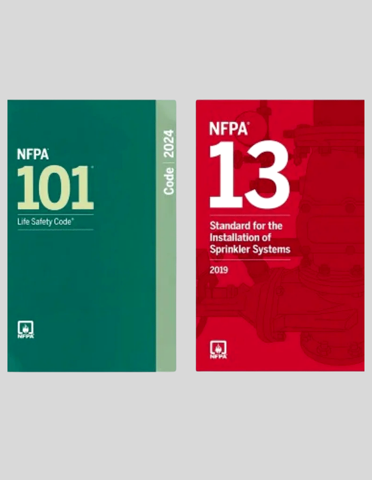 NFPA 101 2024 + NFPA 13 2019 (NFPA CODE SERIES)