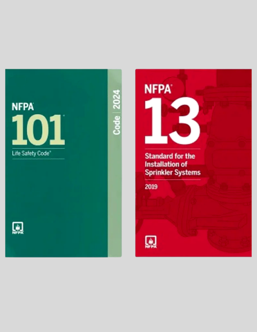 NFPA 101 2024 + NFPA 13 2019 (NFPA CODE SERIES)