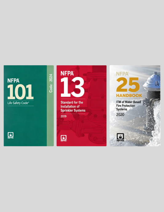 NFPA 101 2024, NFPA 13 2019 & NFPA 25 2020 (NFPA CODE SERIES)