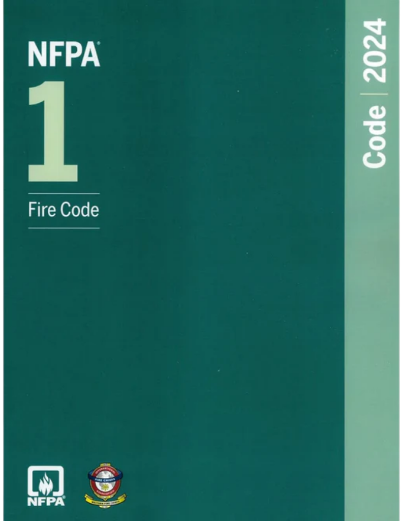 2024 NFPA 1 Fire Code, ISBN: 978-1455930388