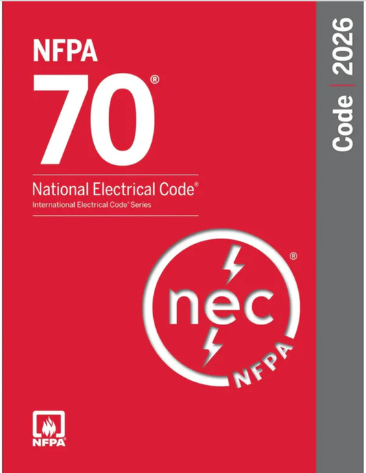 NFPA 70, National Electrical Code NEC 2026 Spiralbound, ISBN- 978-1455932214