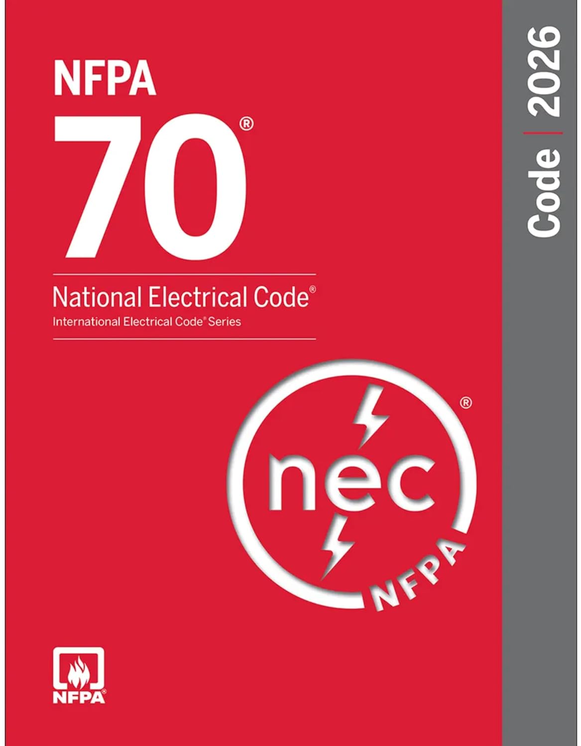 NFPA 70, National Electrical Code NEC 2026 Spiralbound, ISBN- 978-1455932214