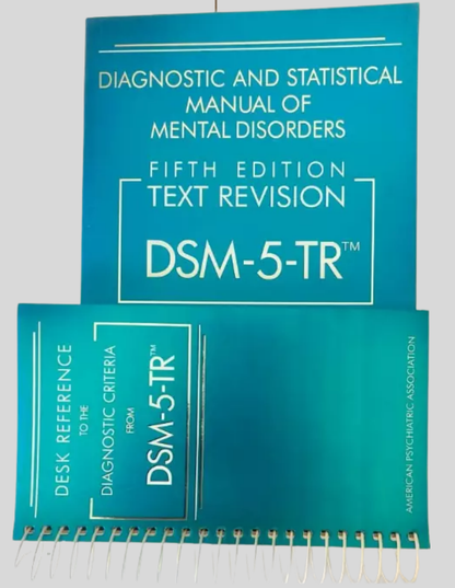 New DSM 5 TR Paperback Soft & Desk Reference Spiral Combo Pack 978-0890425763 + 978-0890425800