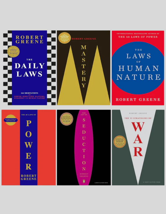 Robert Greene 6 Books Collection Set (Mastery, The Laws of Human Nature, The Daily Laws & 3 More) Paperback  ISBN: 9780453812474