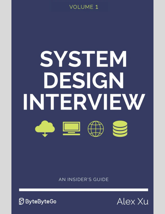 System Design Interview – An insider's guide, ISBN- 979-8664653403