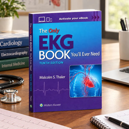The Only EKG Book You'll Ever Need 10th Edition for EKG and ECG study
