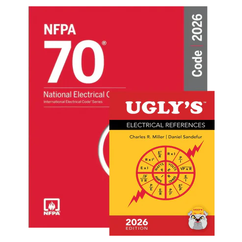 NFPA 70 2026, NATIONAL ELECTRICAL CODE 70 2026 + Ugly’s Electrical References 2026 Edition – Official Combo